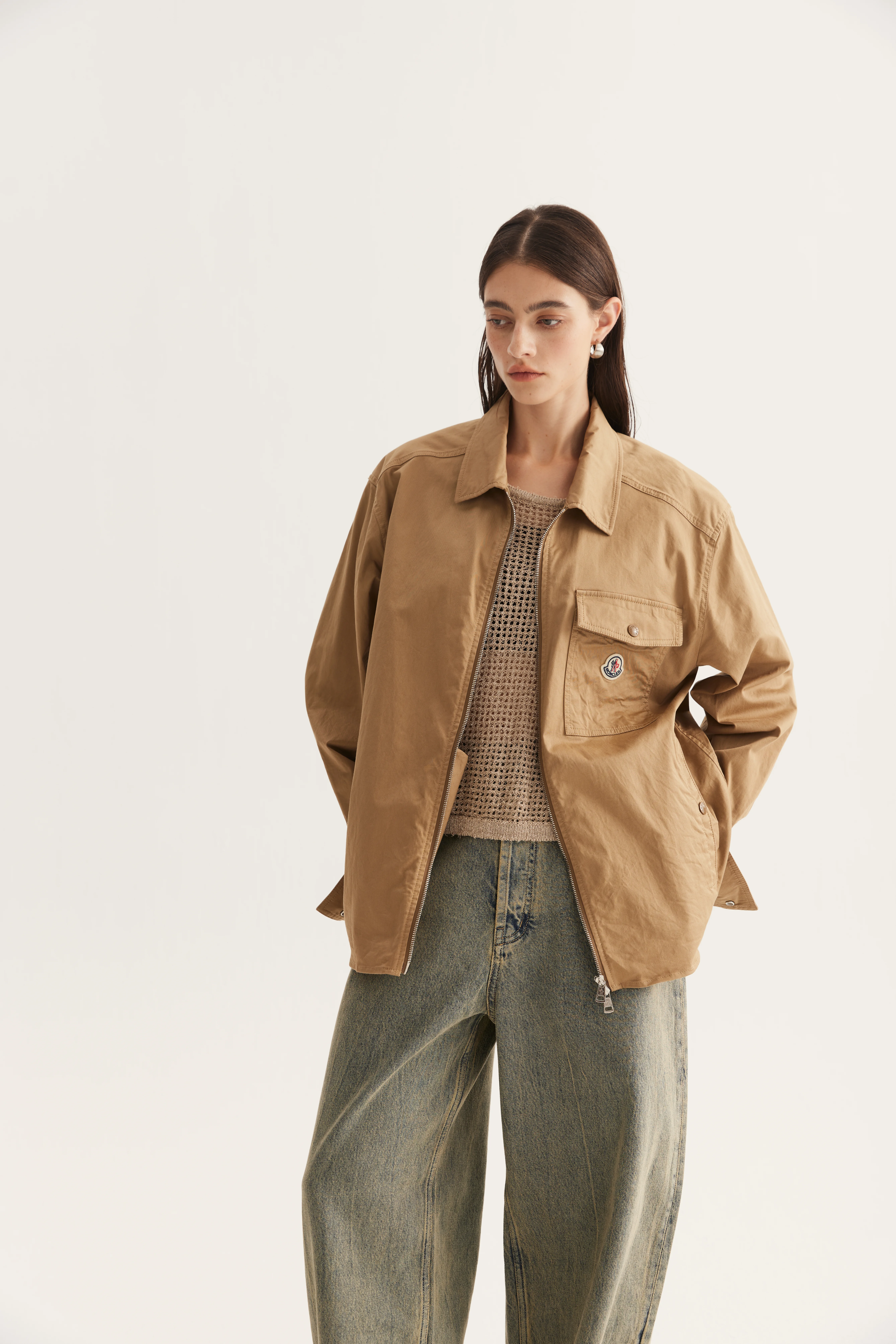 Linen-Direction Openwork Cap-Sleeve Top reference view 4