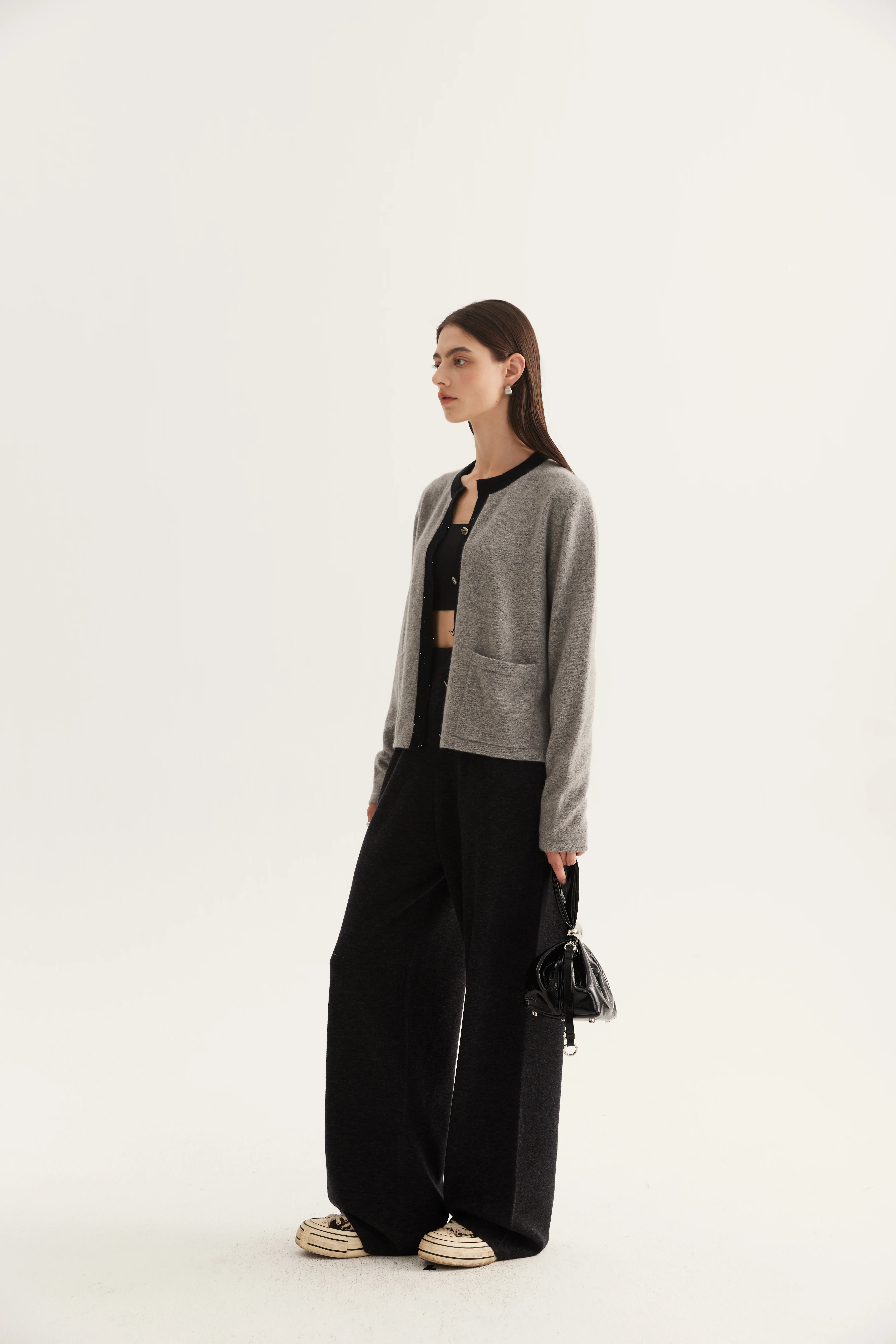 Pocket Cashmere Cardigan reference view 3