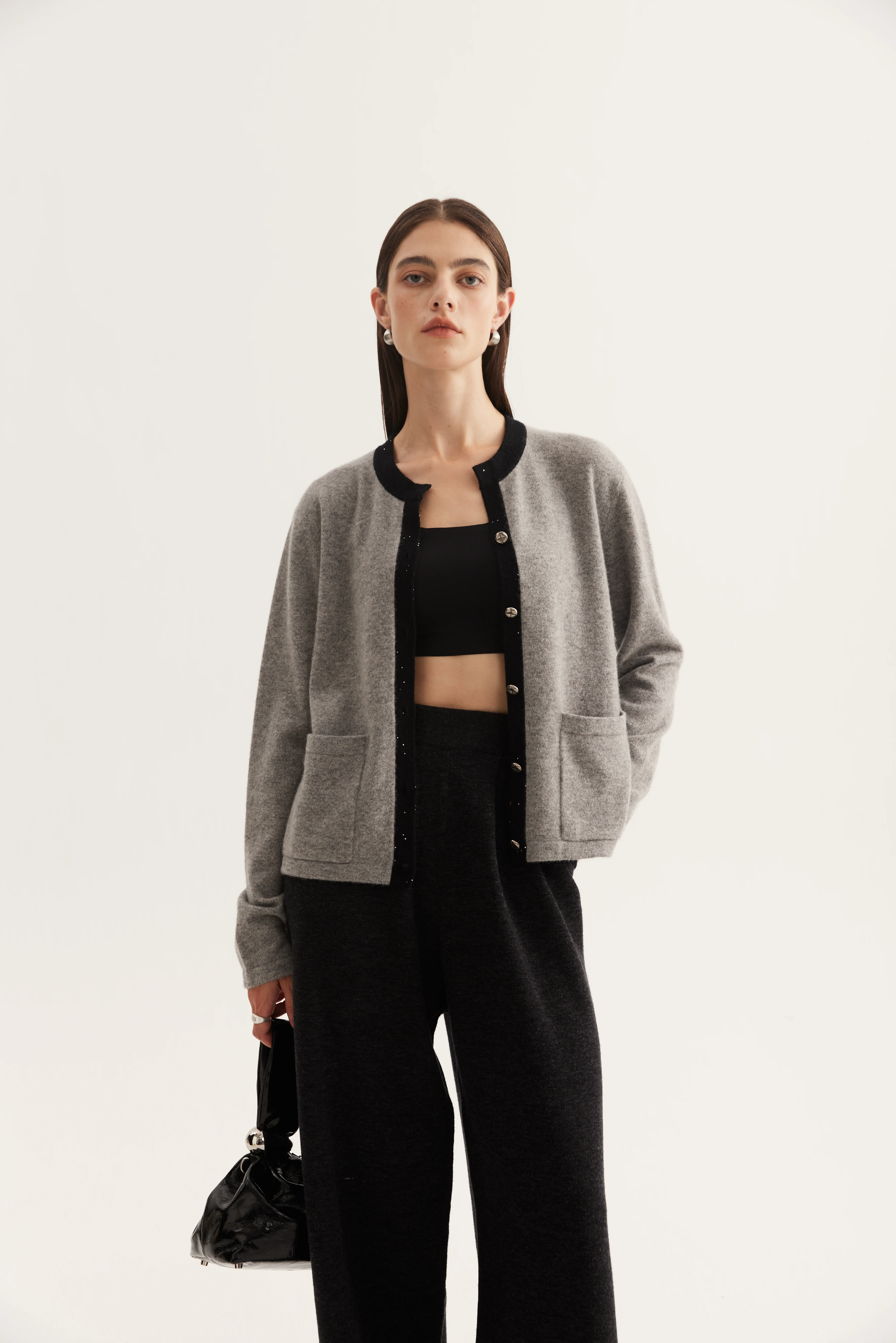 Pocket Cashmere Cardigan reference view 4