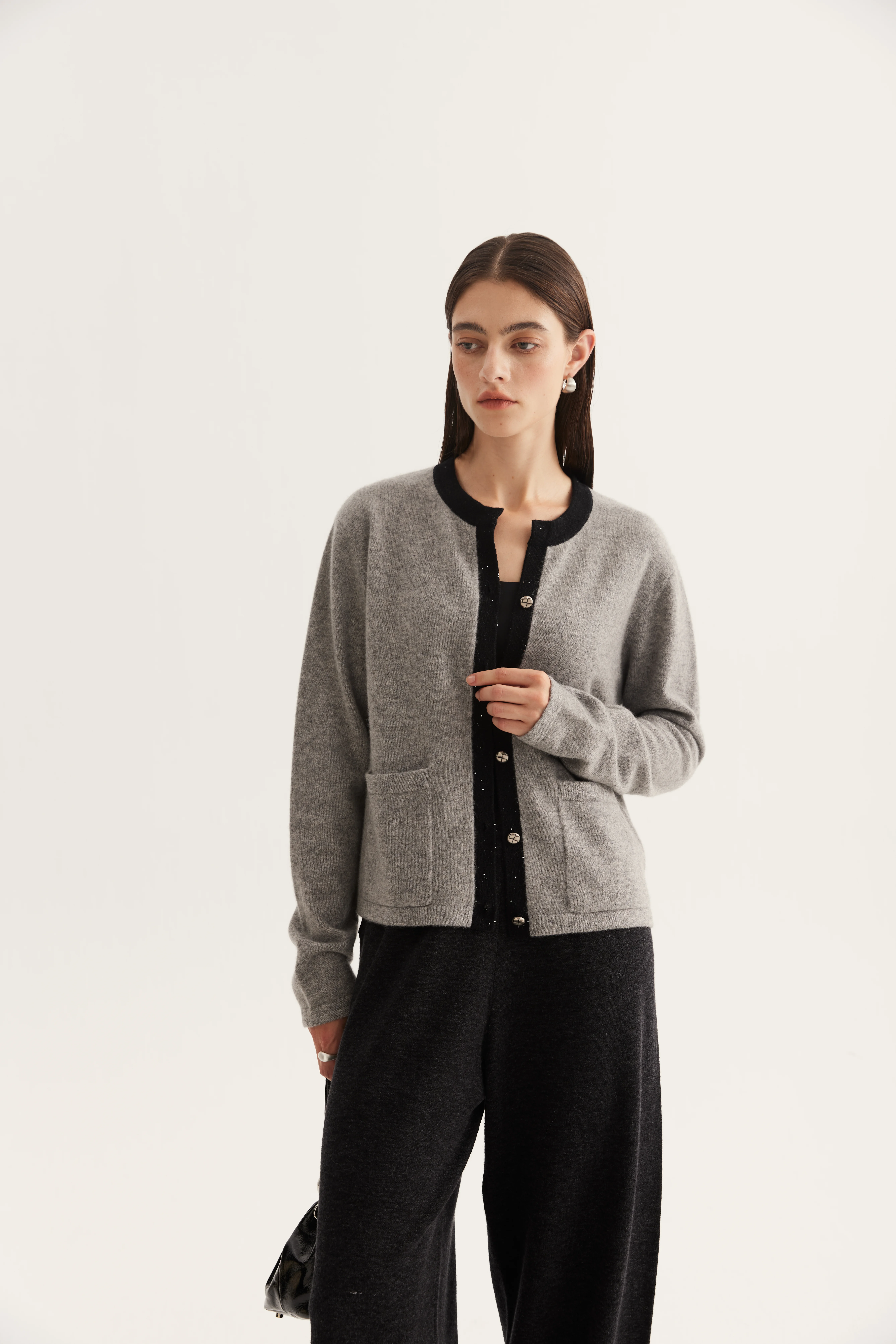 Pocket Cashmere Cardigan reference view 5