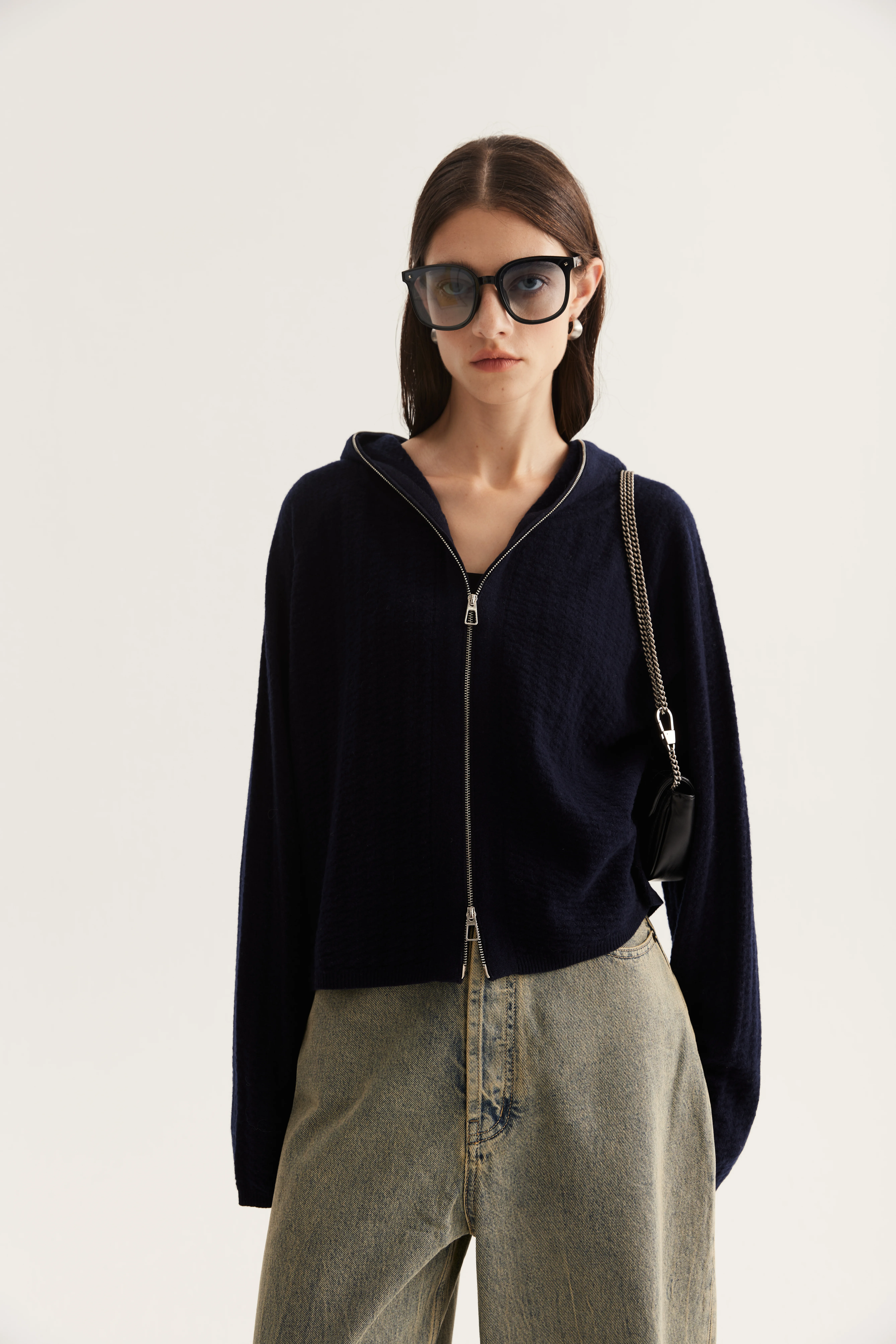 Hooded Cashmere Cardigan reference view 6