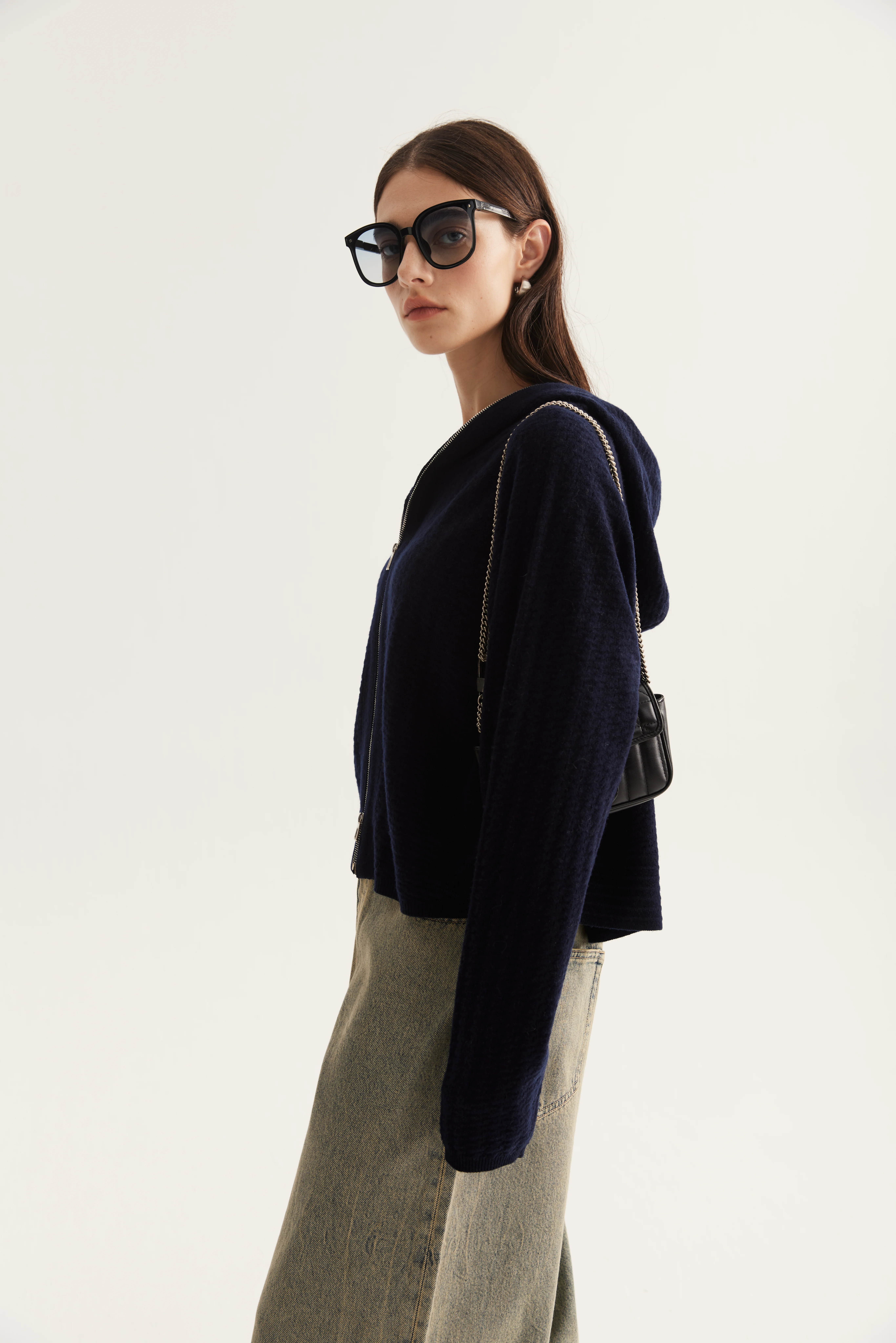 Hooded Cashmere Cardigan reference view 11