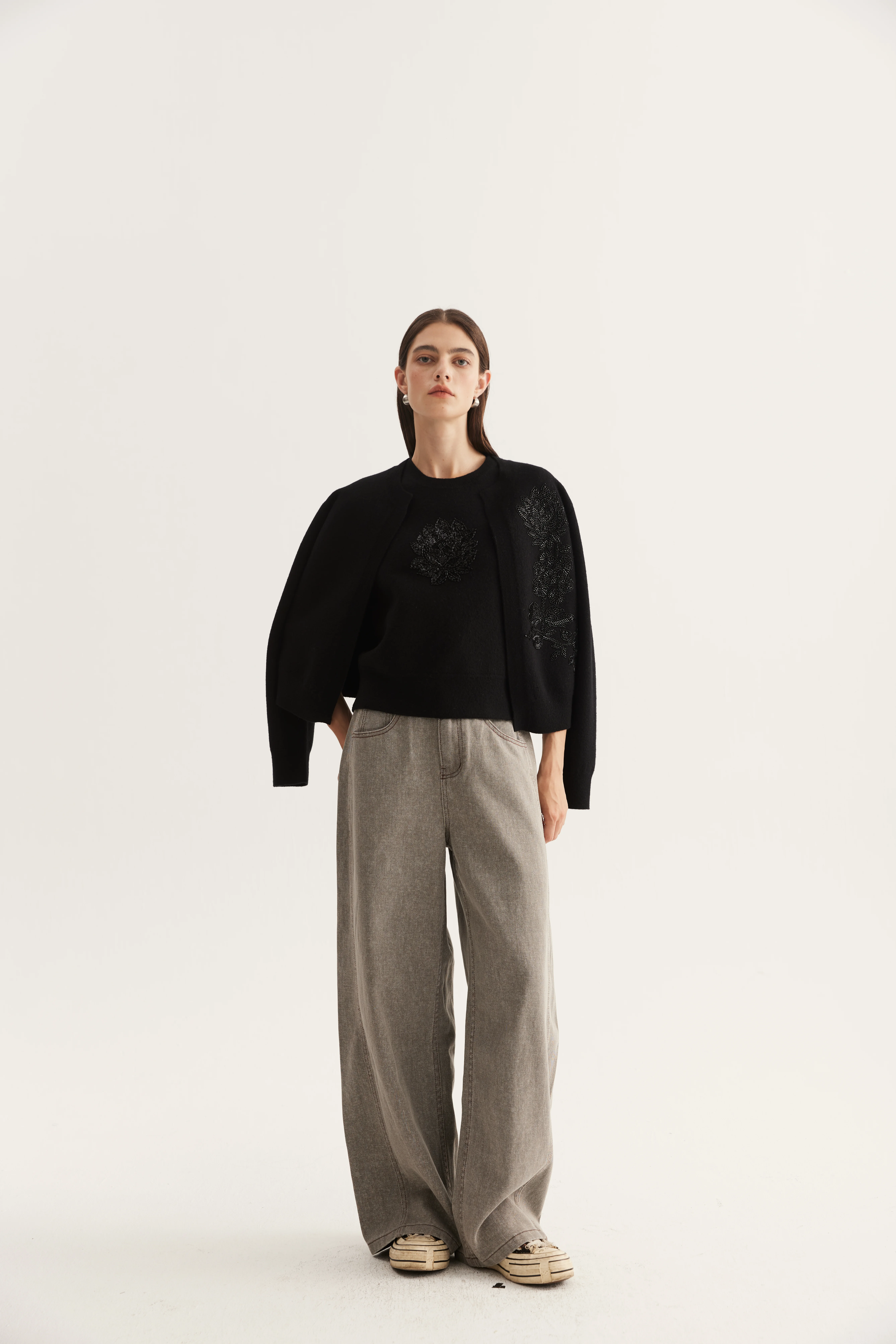 Decorated Cashmere Layering Top product reference