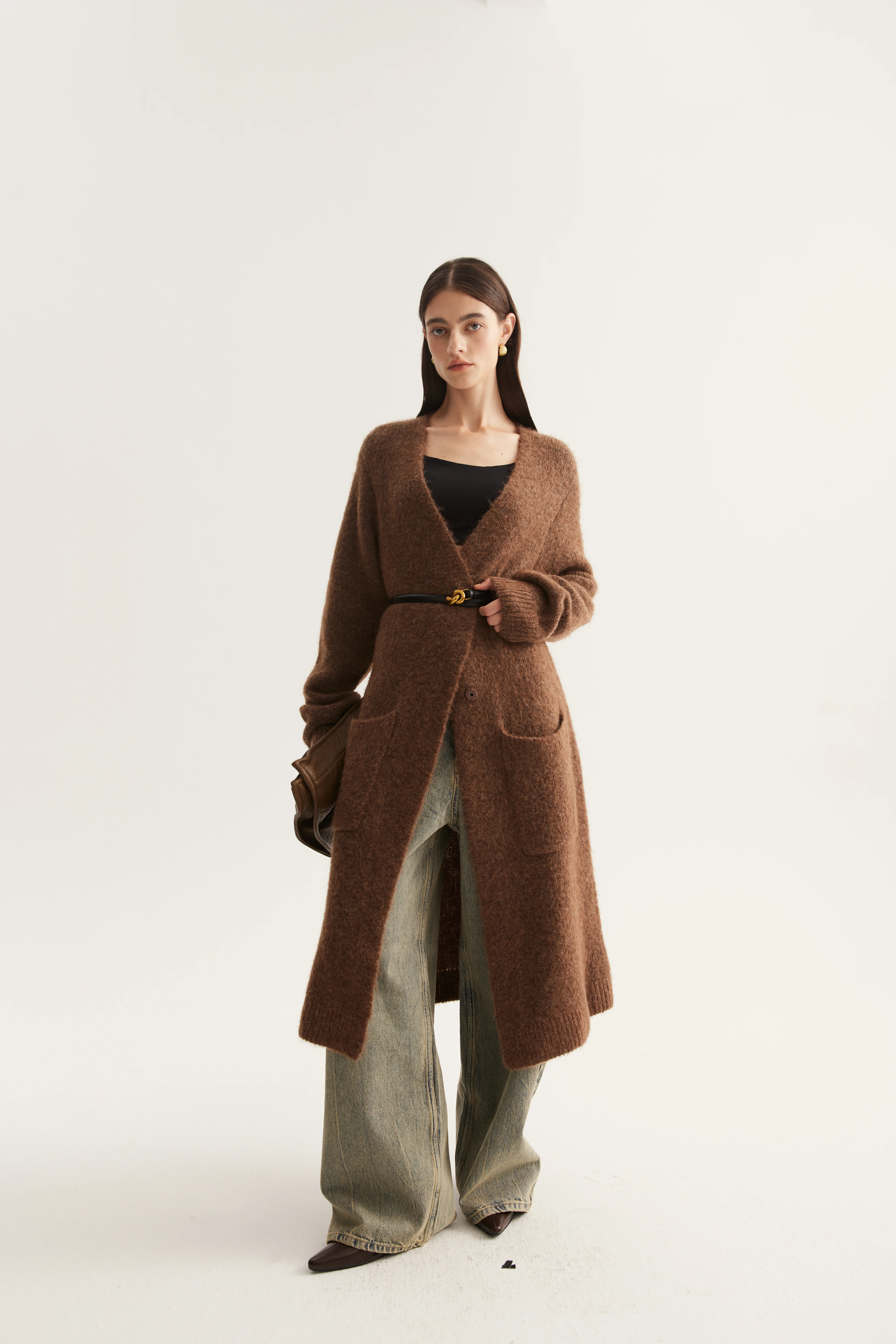 Alpaca Longline Knit Coat product reference