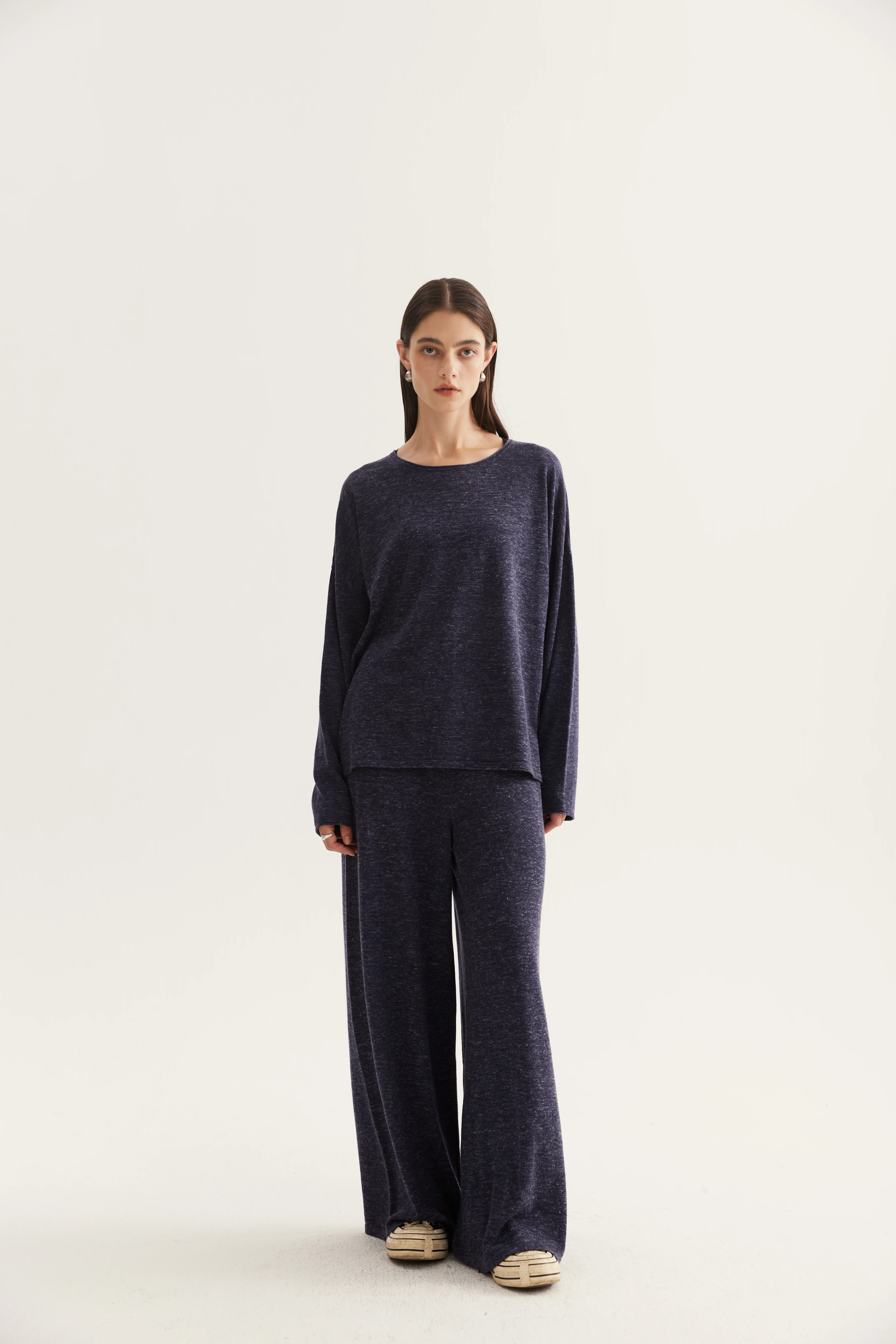 Wool Hemp Silk Matching Knit Set reference view 6