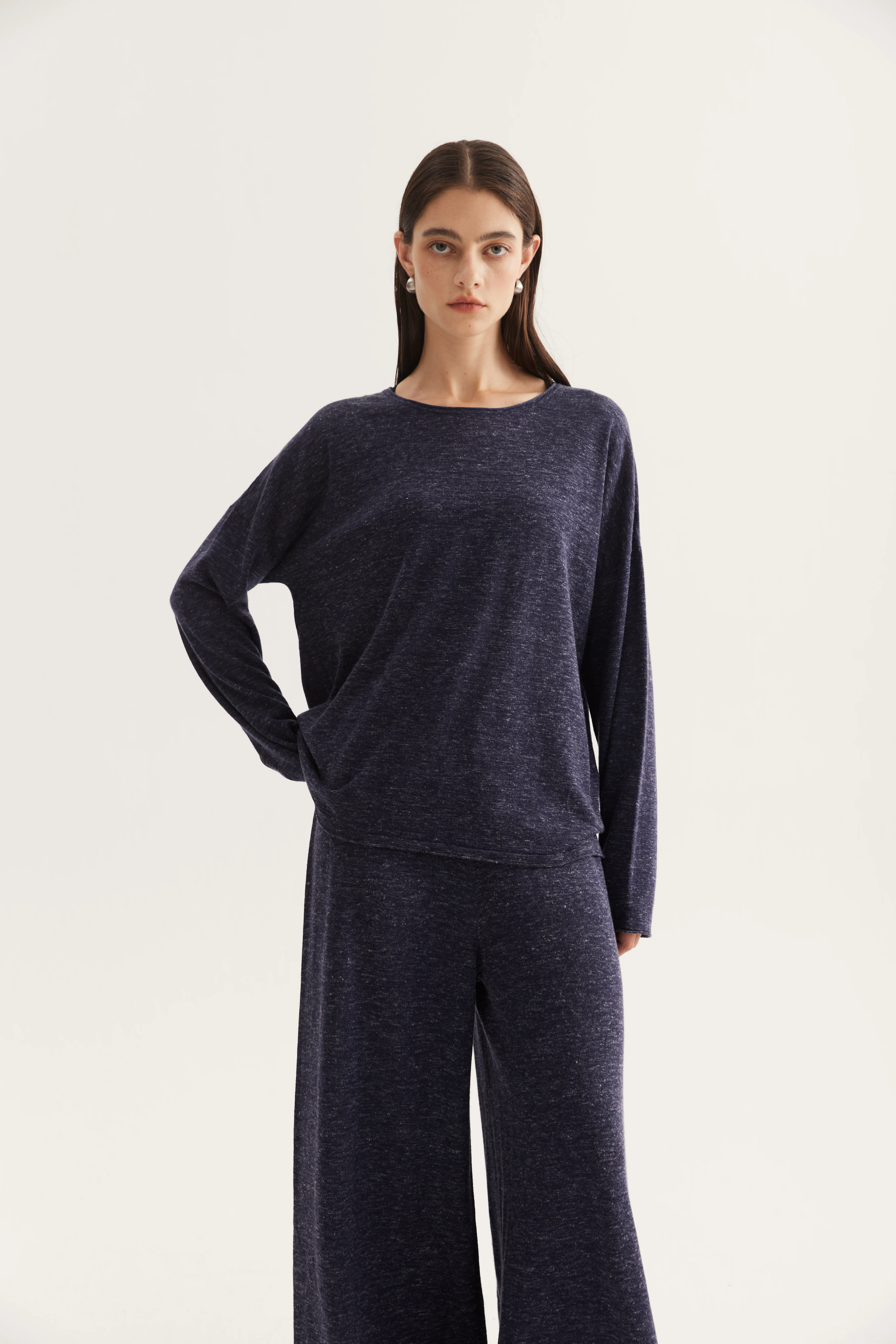Wool Hemp Silk Matching Knit Set reference view 7