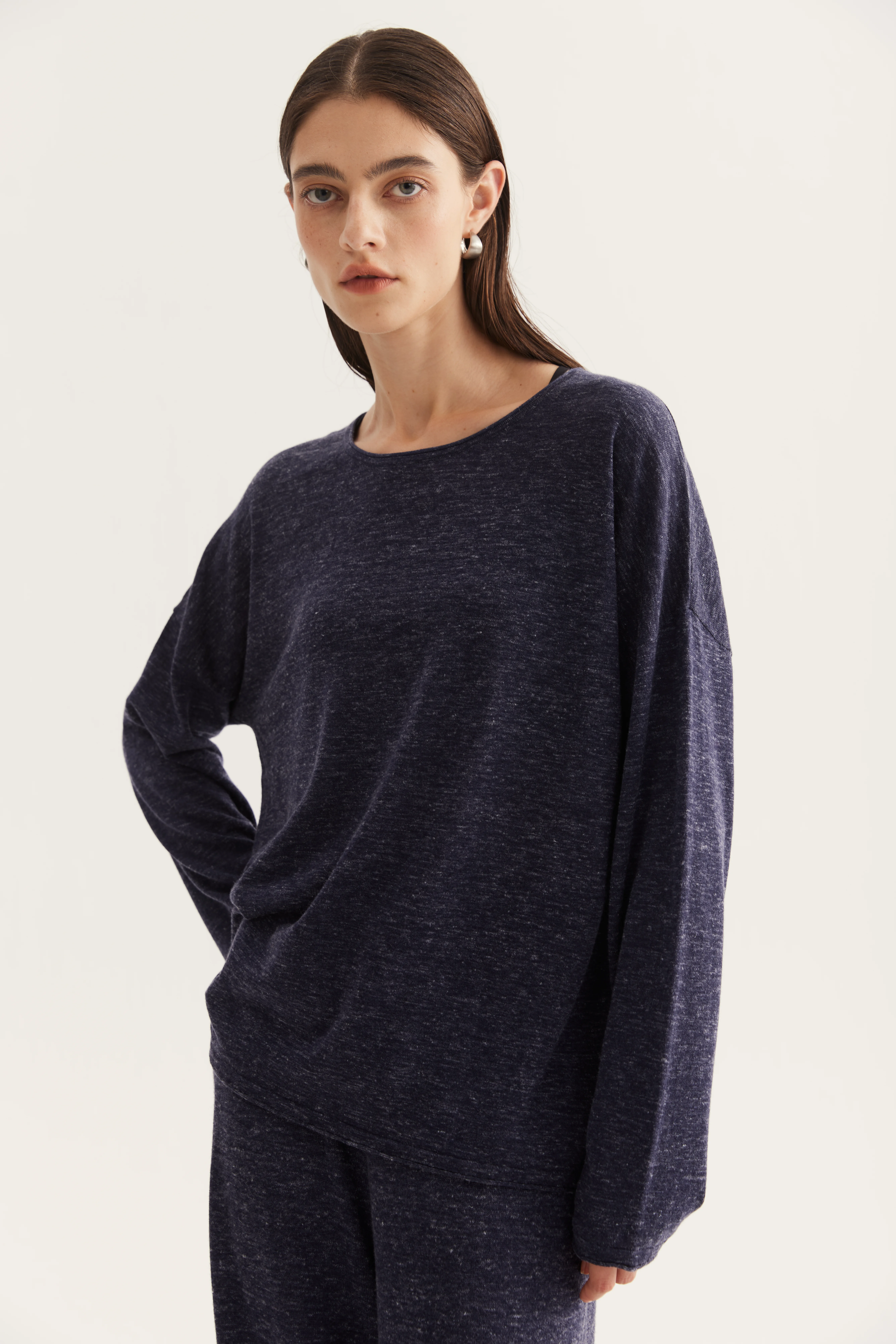 Wool Hemp Silk Matching Knit Set reference view 8