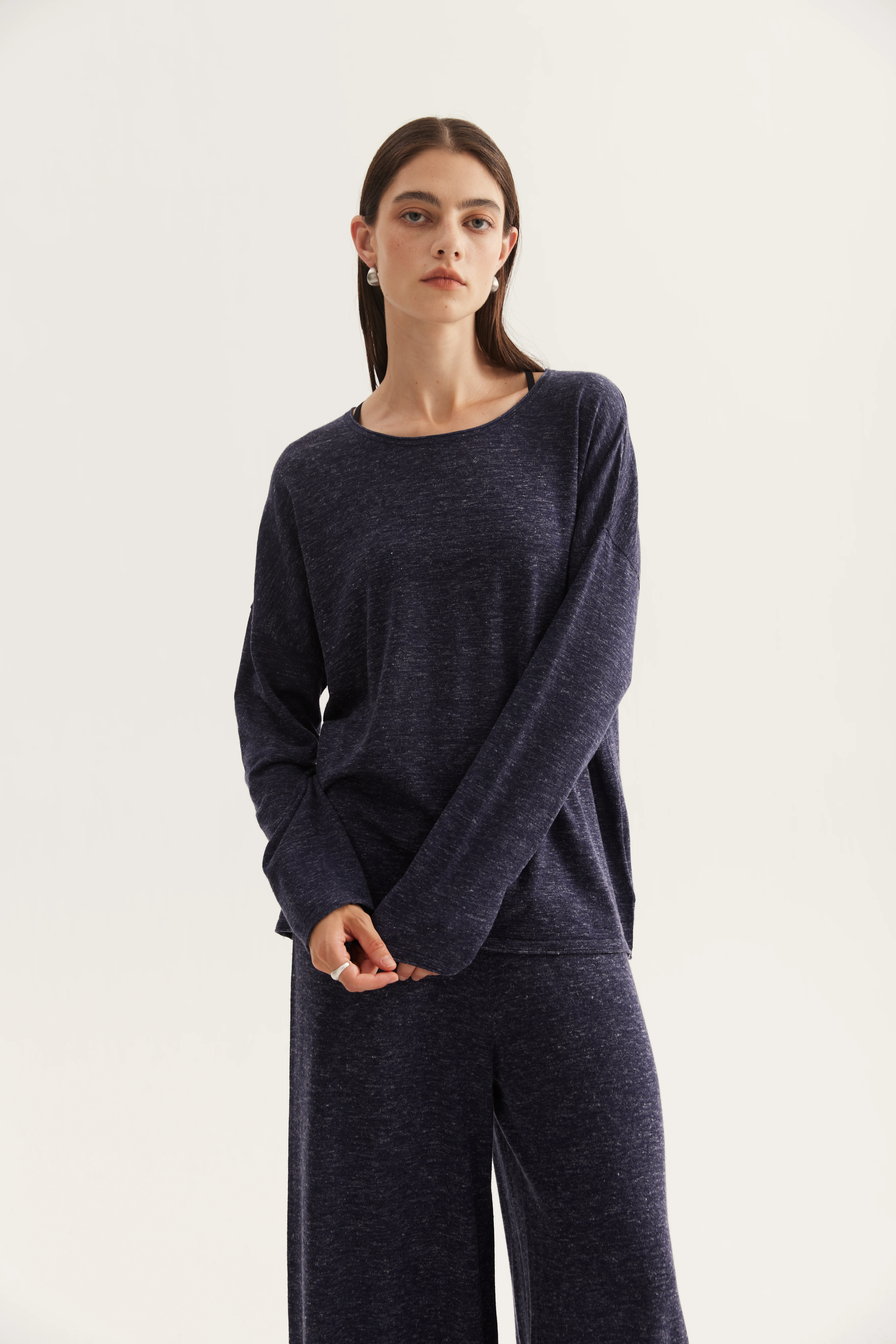 Wool Hemp Silk Matching Knit Set reference view 11