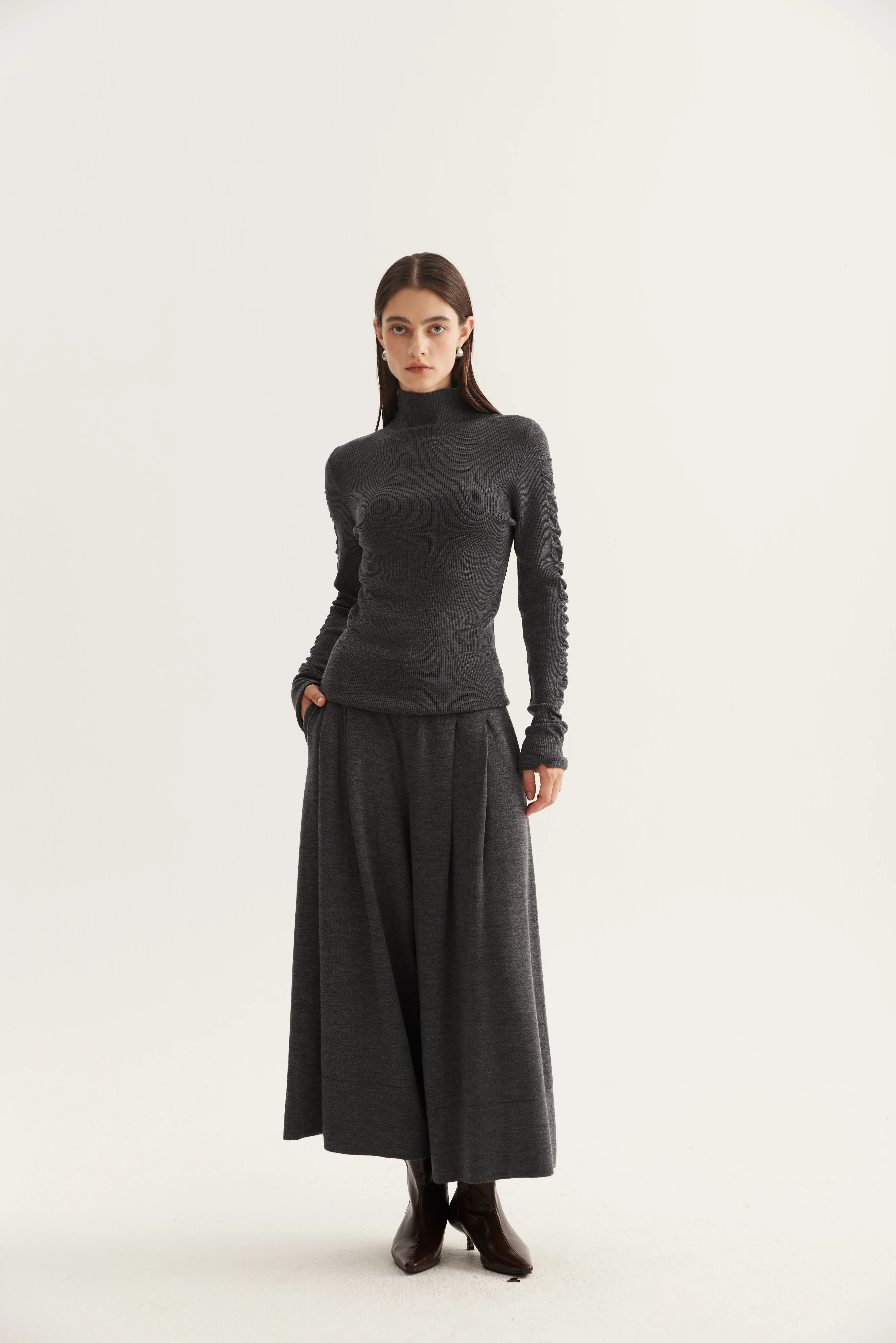 Fine-Gauge Wool Base-Layer Top reference view 2