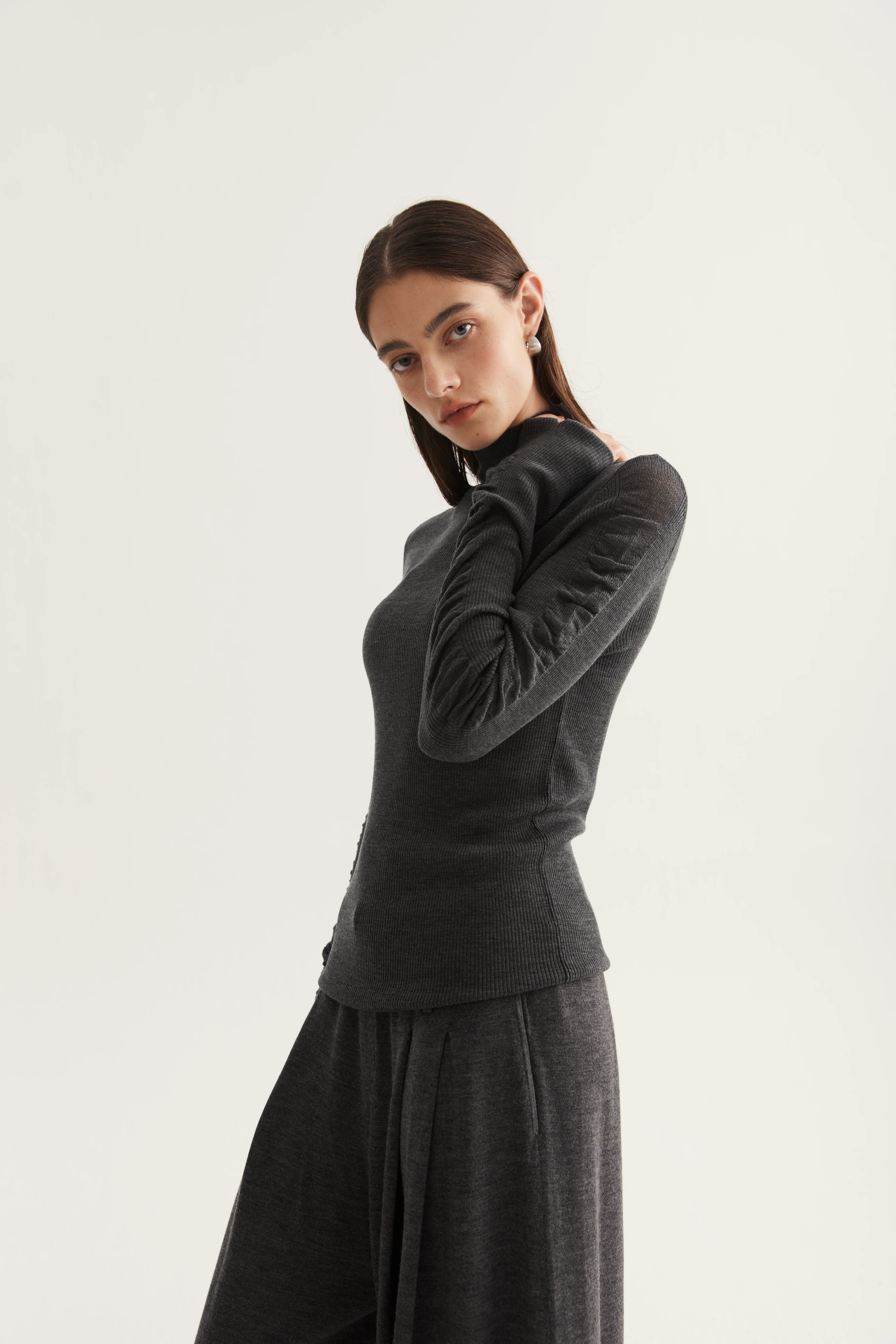 Fine-Gauge Wool Base-Layer Top reference view 3