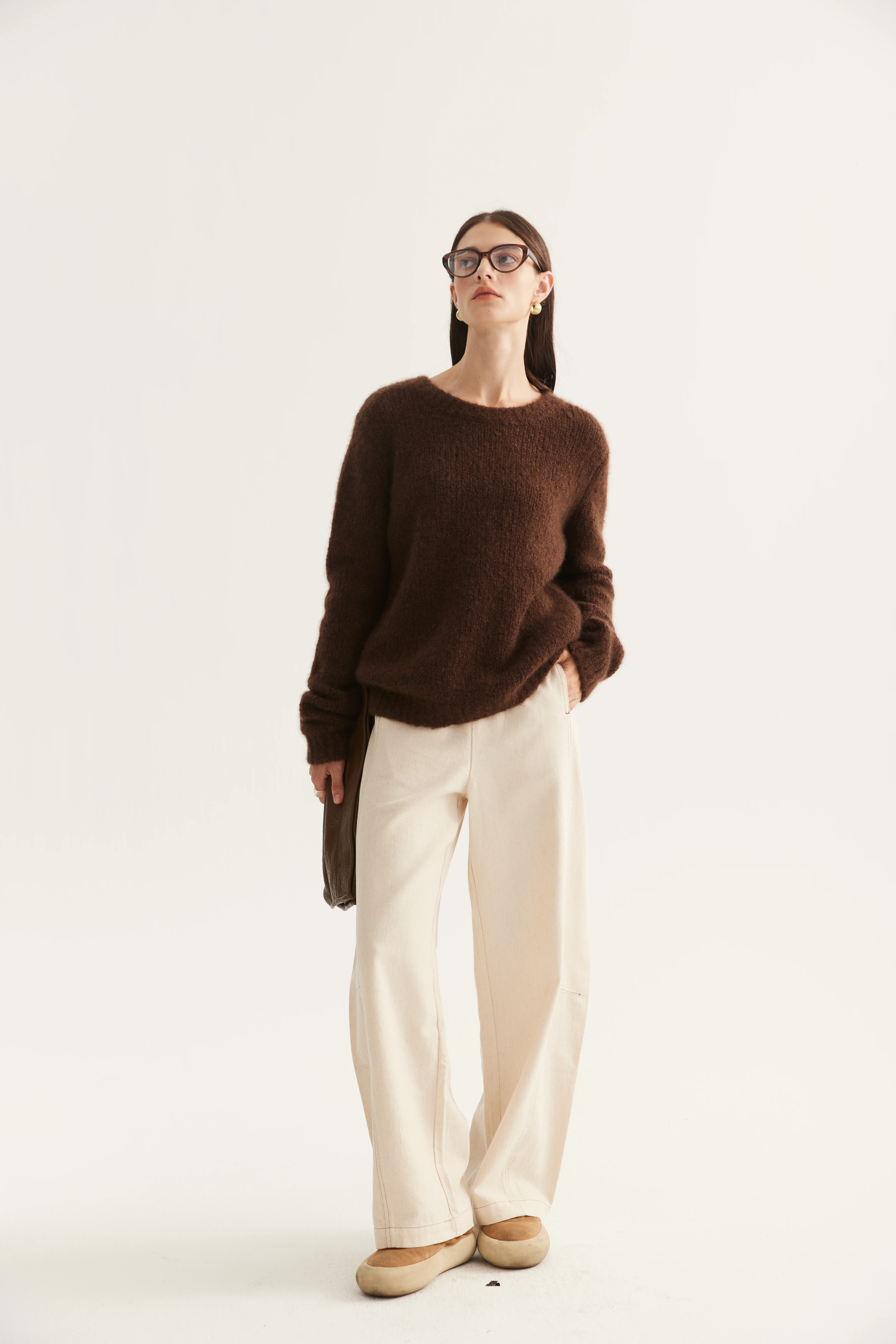 Cashmere Silk Crewneck Pullover reference view 4