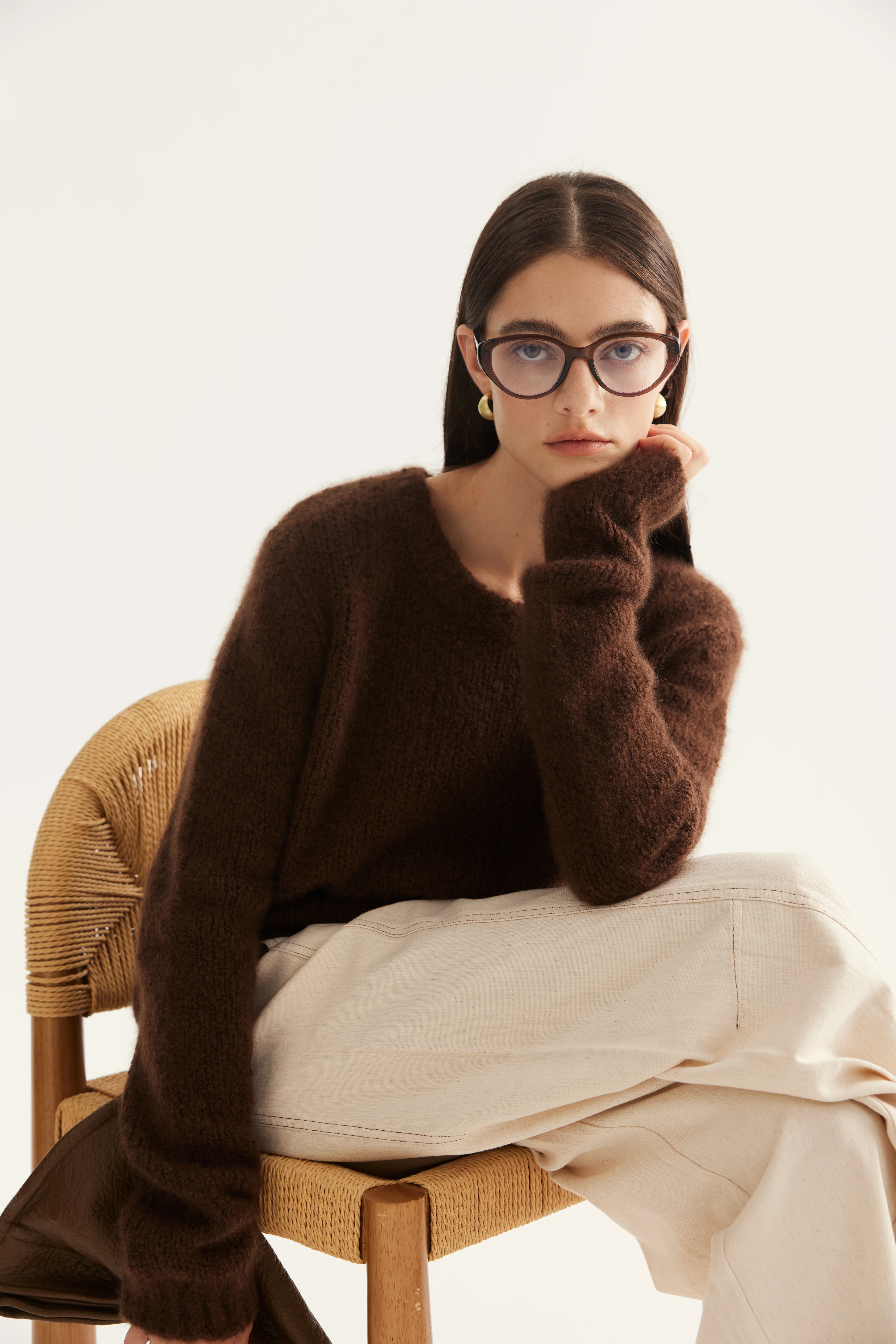 Cashmere Silk Crewneck Pullover reference view 7