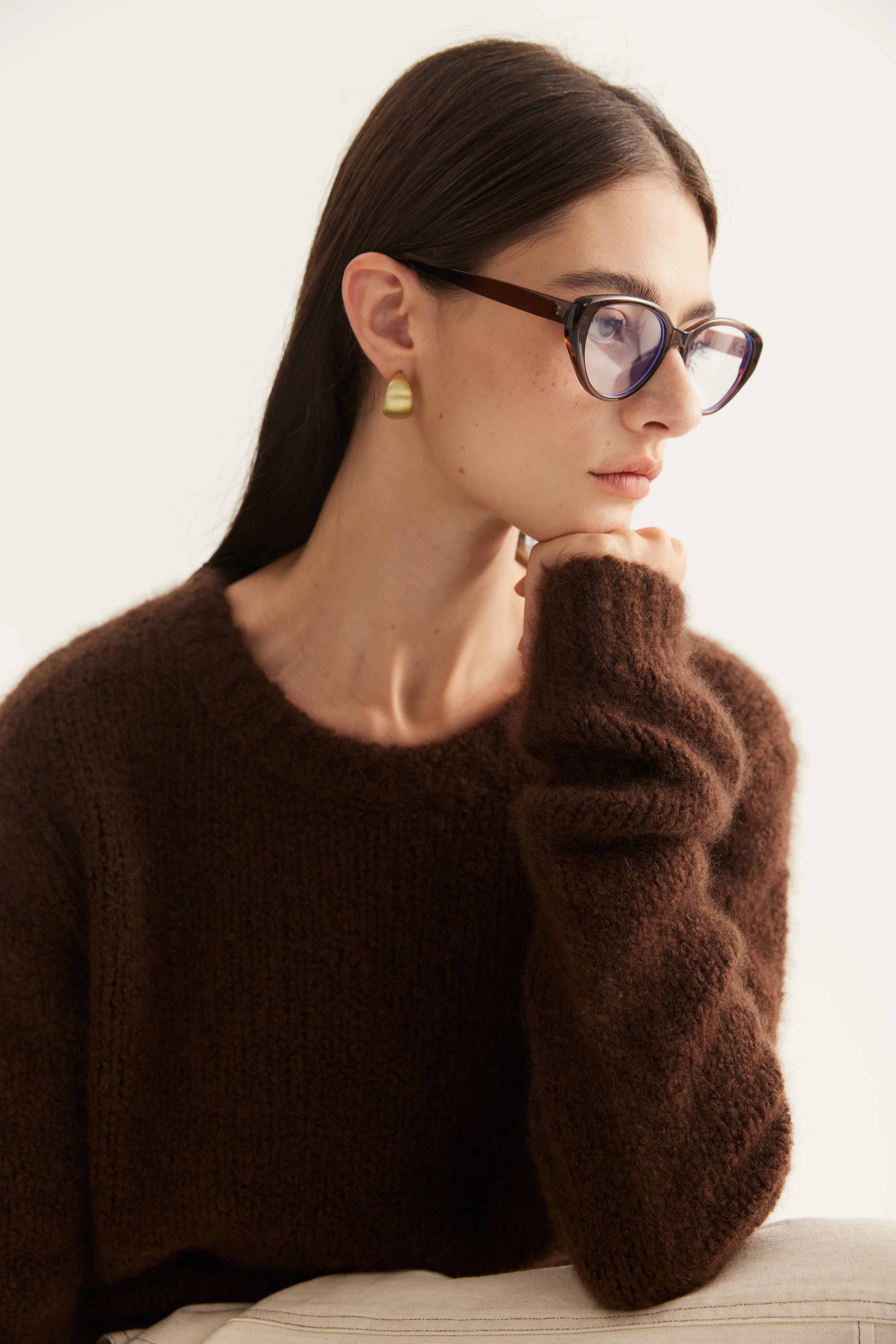 Cashmere Silk Crewneck Pullover reference view 9