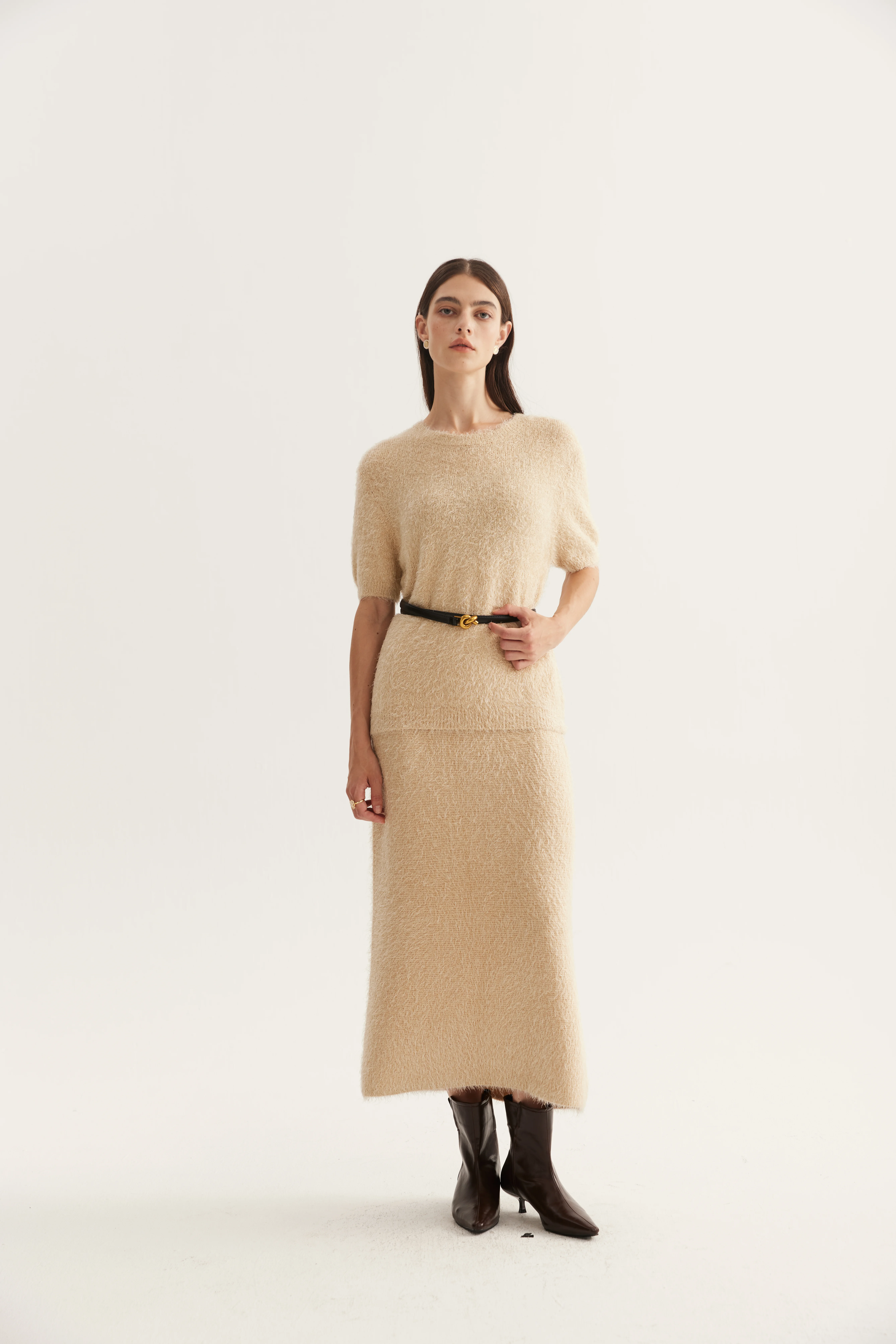 Silk Cashmere Matching Knit Set reference view 3