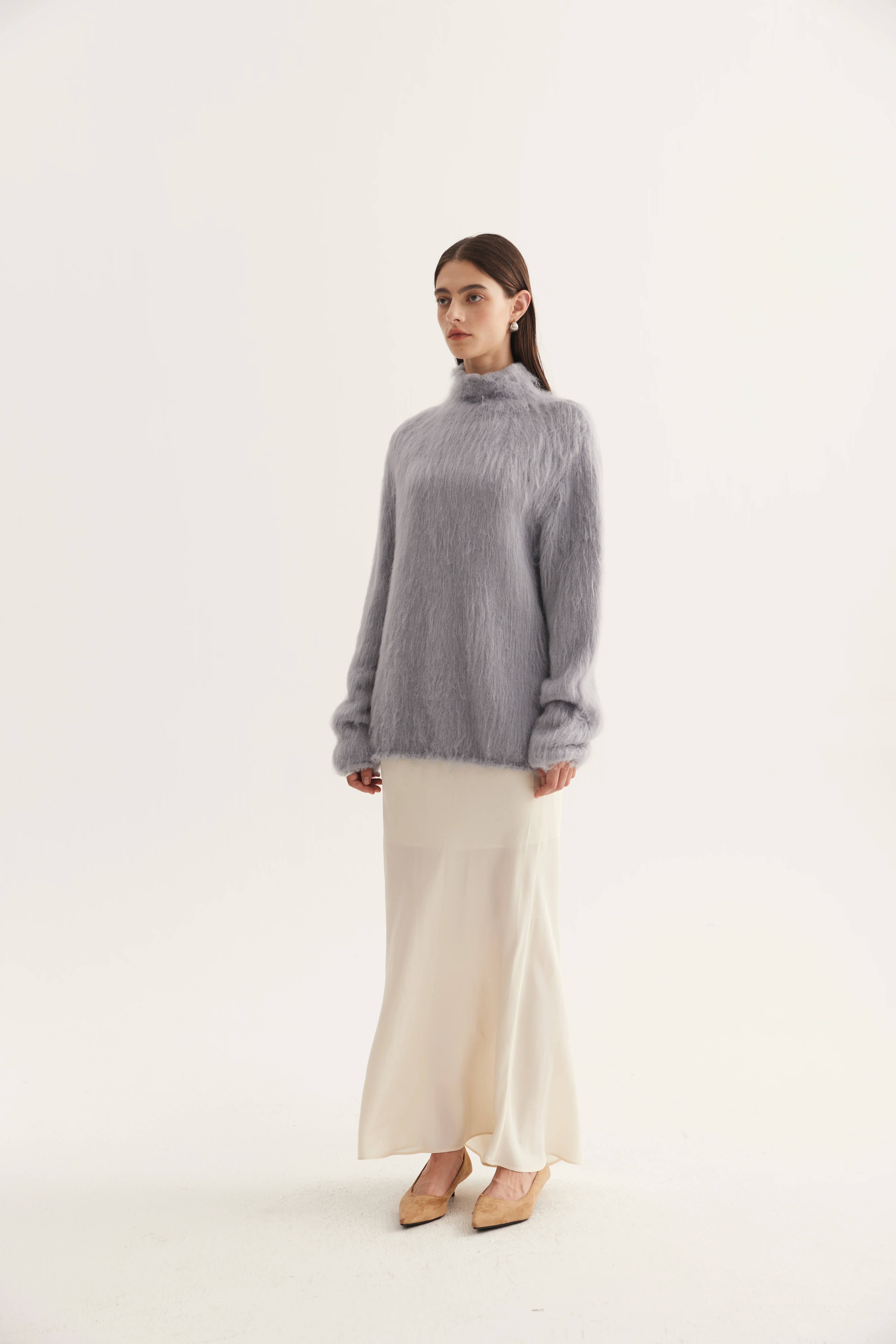 Brushed Mulberry Silk Pullover product reference